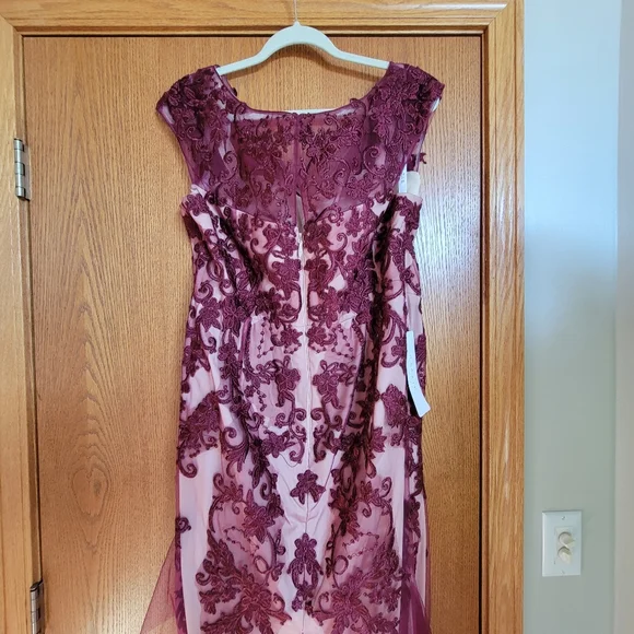 AZAZIE Plum Lace Maxi Dress - Picture 7 of 10